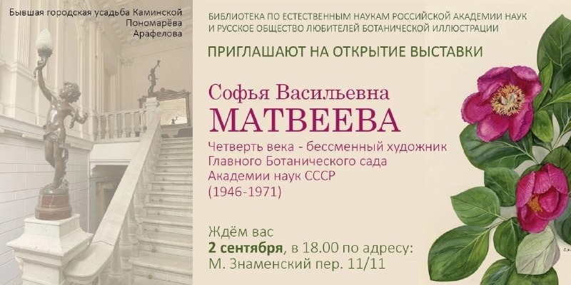 Выставка Софьи Матвеевой в БЕН РАН, москва 02.09 - 09.10.2025<br>